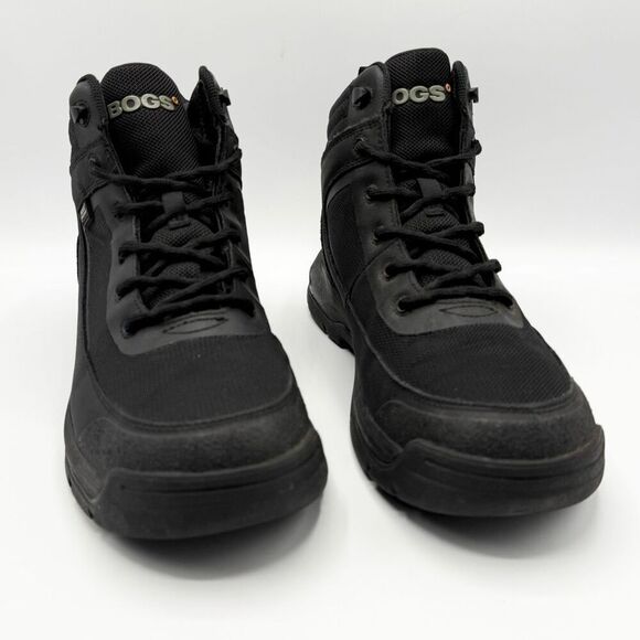 Bogs Shale Mid Glacialgrip WP Black Work Boots - Men’s US 9 / EU 42 - Picture 2 of 12